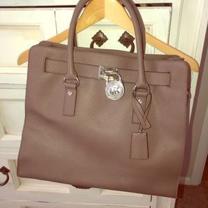 EUC Taupe Michael Kors purse